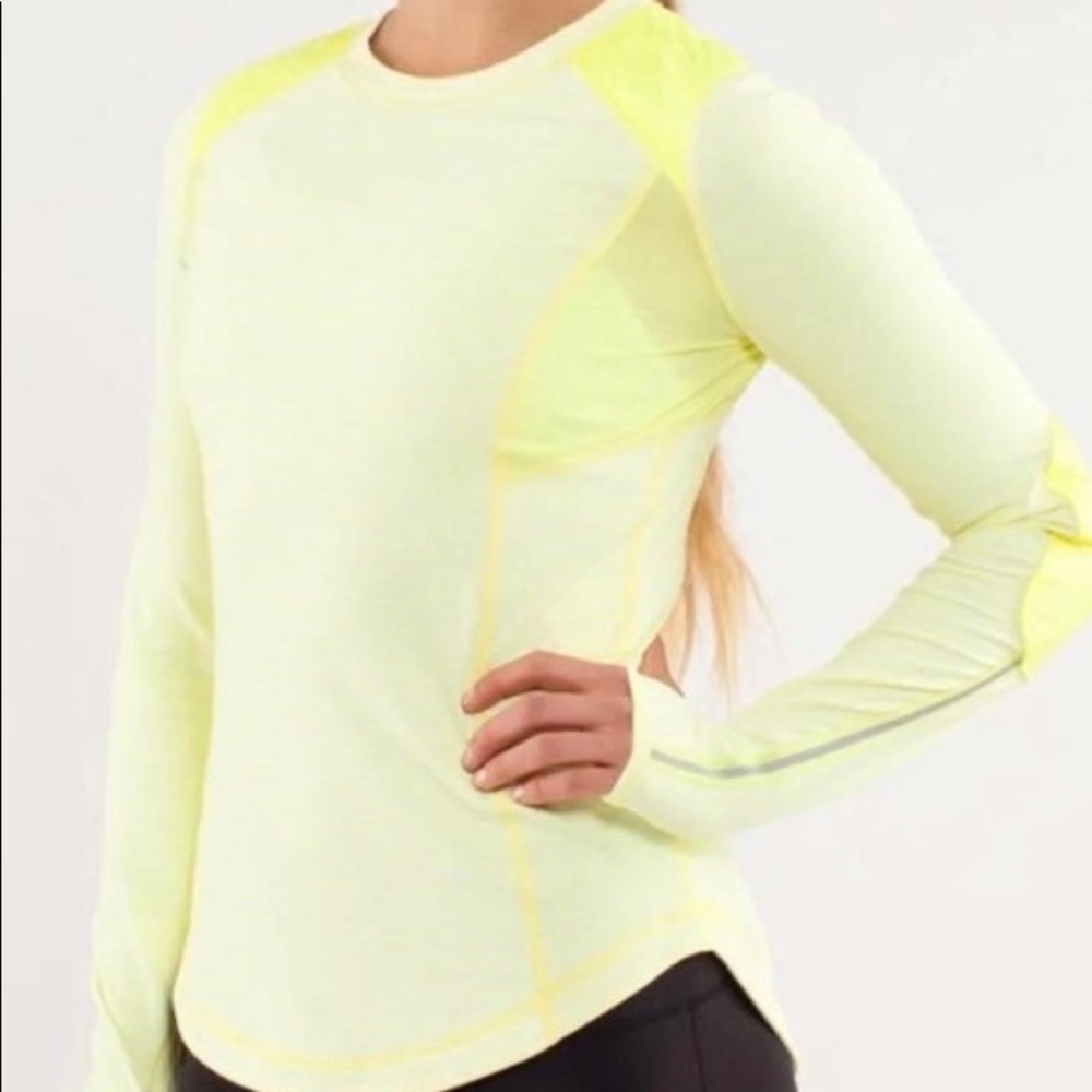 Lululemon Yellow Quilted Top